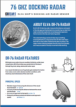 ELVA-1 Docking assistance radar