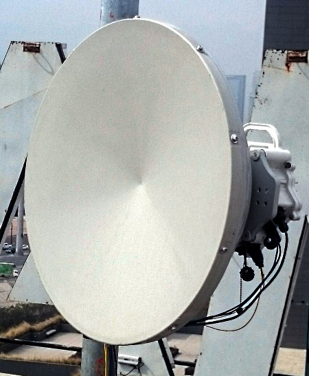 PPC-10G 10 Gbps Link on roof of Marcatel office in Monterrey, Mexico