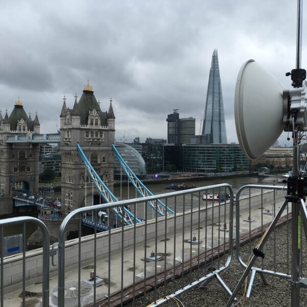 10Gbps in Air over River Thames