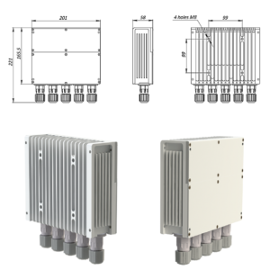 ELVA-1 V-band 60 GHz 10 Gbps terminal with phased array antenna