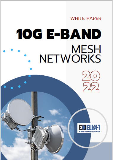 ELVA-1 white paper for a 10 Gbps E-band mesh network based on PPC-10G radio links and Linux-based 10GE edge routers