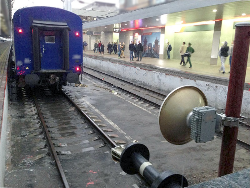 76GHz Radar monitoring for dead-end track in the railway station