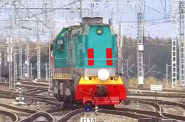 Fully autonomous driving of a shunting locomotive with E-band radar control