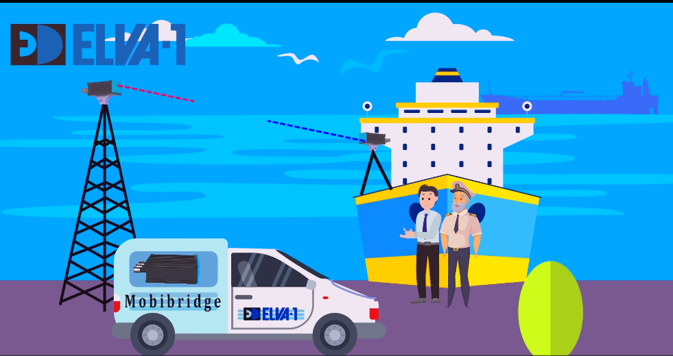 Ship-to-shore 10-gigabit wireless connectivity with MobiBridge terminals